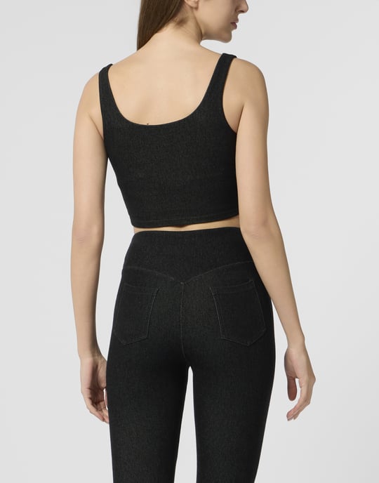 Plein Sport Top Denim Touch Ps - Schwarz - Image 5