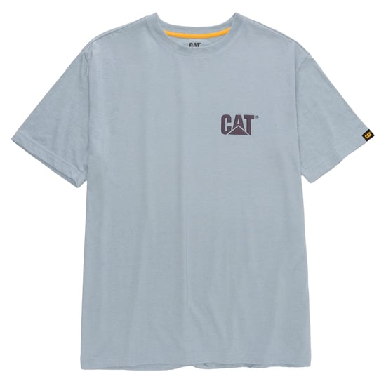 Caterpillar - "Trademark" T-Shirt für Herren (Nebelblau meliert) - Image 1