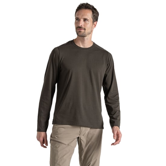 Craghoppers - "Abel" T-Shirt für Herren Langärmlig (Waldgrün) - Image 3