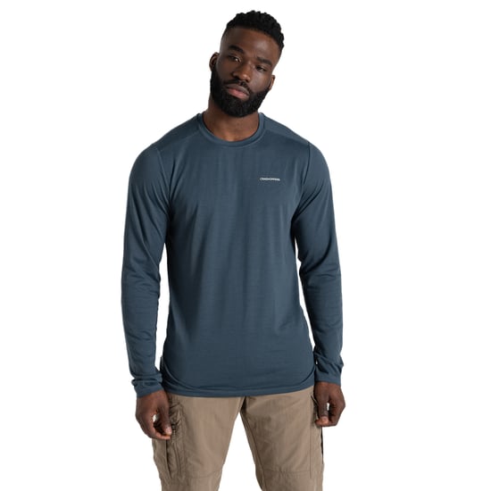 Craghoppers - "Abel" T-Shirt für Herren Langärmlig (Blaustein) - Image 3