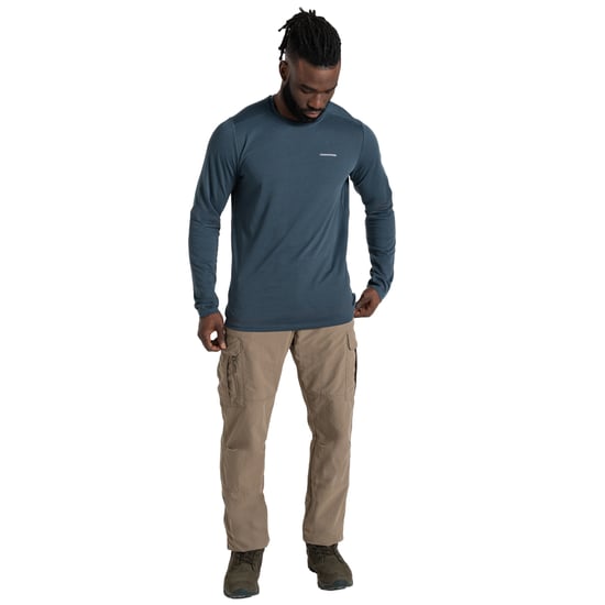 Craghoppers - "Abel" T-Shirt für Herren Langärmlig (Blaustein) - Image 4