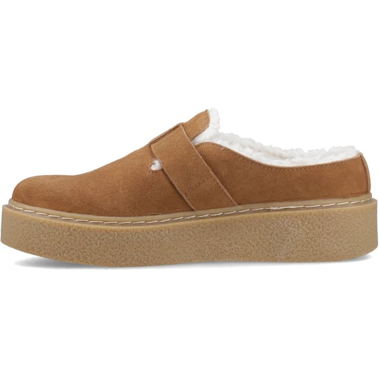 Hush Puppies Blanche Fleece Damen-Mules Sandalen Beige - Image 2