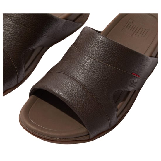 Fit Flop - "Freeway" Badesandale für Herren, Leder (Braun) - Image 5