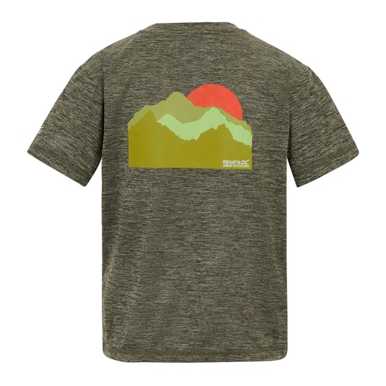 Regatta - "Alvarado" T-Shirt für Kinder (Dunkel-Khaki meliert) - Image 2