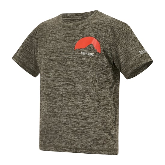Regatta - "Alvarado" T-Shirt für Kinder (Dunkel-Khaki meliert) - Image 3