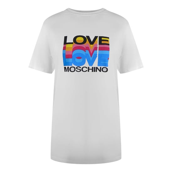 Love Moschino Layered Logo White T-shirt - Image 1