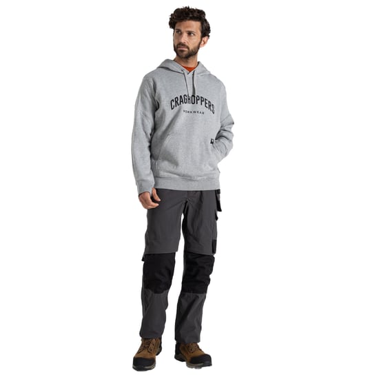 Craghoppers - "Workwear Oulston" Kapuzenpullover für Herren (Weiches Grau meliert) - Image 4