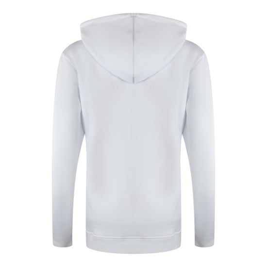 Love Moschino Kapuzenpullover Mit Kleinem Roten Herzlogo Und Reißverschluss, Weiß - Image 3