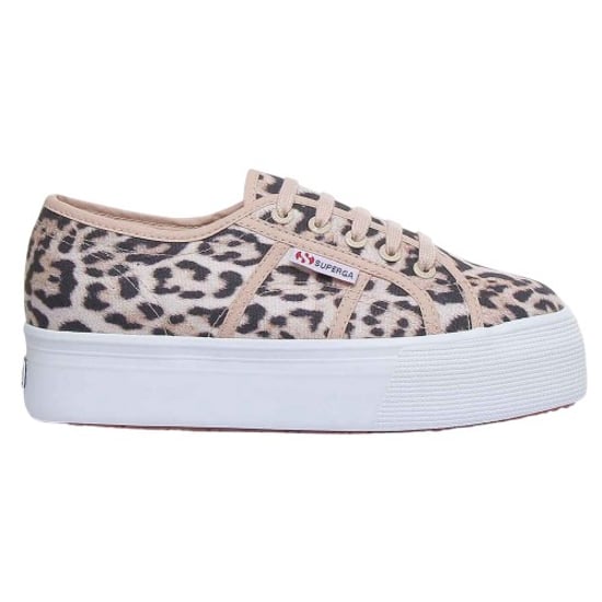 Superga - "2790" Jaguarmuster Sneaker für Damen (Beige) - Image 1
