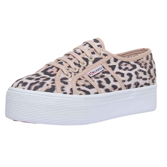 Superga - "2790" Jaguarmuster Sneaker für Damen (Beige) - Image 4