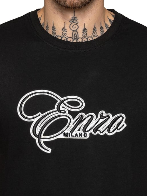 Enzo Milano | Herren Applikationslogo T-Shirt - Image 2