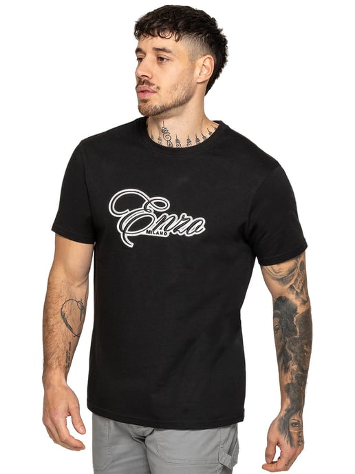 Enzo Milano | Herren Applikationslogo T-Shirt - Image 3
