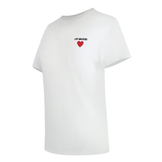 Moschino T-shirt Mit Kleinem Herz-logo, Weiß - Image 2