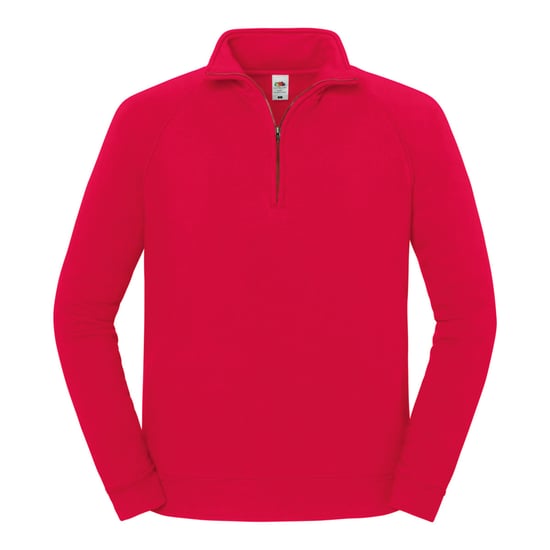Fruit of the Loom - "Iconic Premium" Sweatshirt für Herren, mit kurzem Reißverschluss (Rot) - Image 1