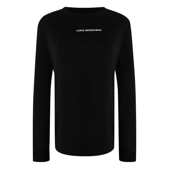 Love Moschino Sweatshirt Mit Kleinem Logo, Schwarz - Image 1