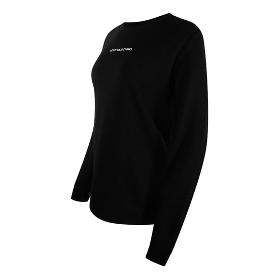 Love Moschino Sweatshirt Mit Kleinem Logo, Schwarz - Image 2