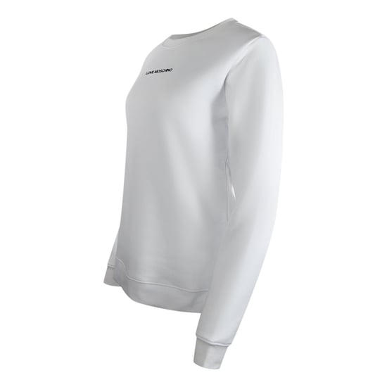 Love Moschino Sweatshirt Mit Kleinem Logo, Weiß - Image 2