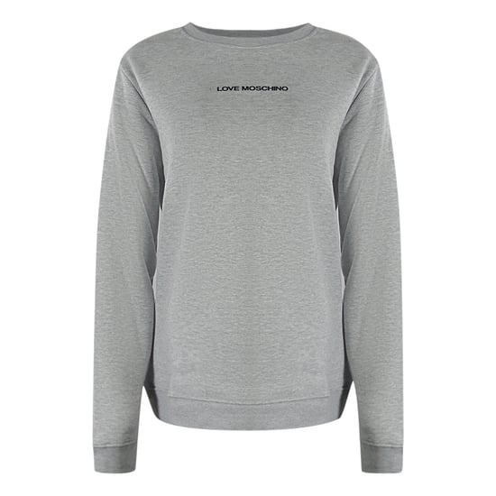 Moschino Sweatshirt Mit Kleinem Logo, Grau - Image 1