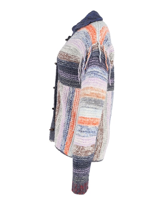 Acne Studios Karya Mouliné gestreifte Strickjacke aus mehrfarbiger Wolle - Image 2