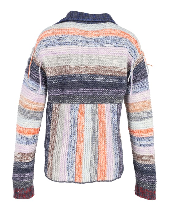 Acne Studios Karya Mouliné gestreifte Strickjacke aus mehrfarbiger Wolle - Image 3