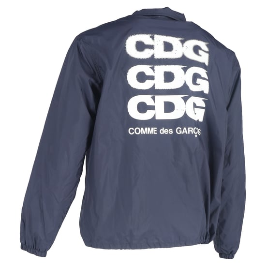Comme des Garçons Coach-Jacke aus marineblauem Nylon - Image 3