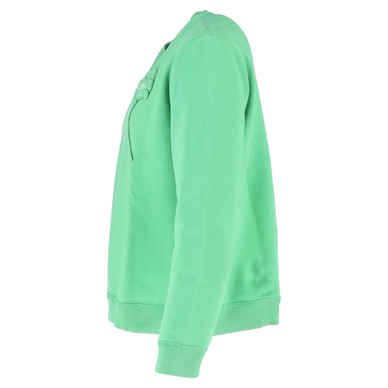 Valentino Garavani Sweatshirt mit Blumenapplikationen und Rundhalsausschnitt aus grüner Baumwolle - Image 2