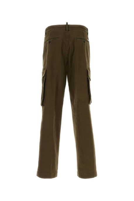 Dsquared2 Stretch-Baumwoll-Cargo-Hose in lässiger Passform - Khaki - Image 2