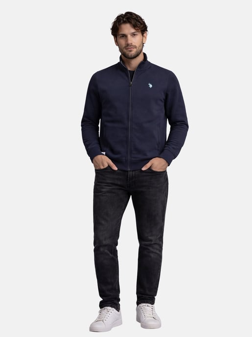 U.S. Polo Assn. Herren Sweatjacke mit Stehkragen aus 100 % Baumwolle - Image 4