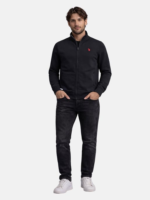 U.S. Polo Assn. Herren Sweatjacke mit Stehkragen aus 100 % Baumwolle - Image 4