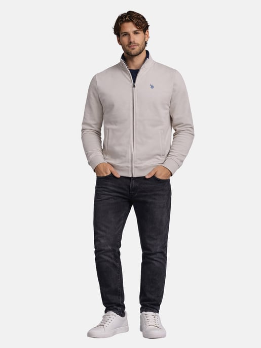 U.S. Polo Assn. Herren Sweatjacke mit Stehkragen aus 100 % Baumwolle - Image 4
