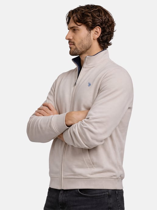 U.S. Polo Assn. Herren Sweatjacke mit Stehkragen aus 100 % Baumwolle - Image 6