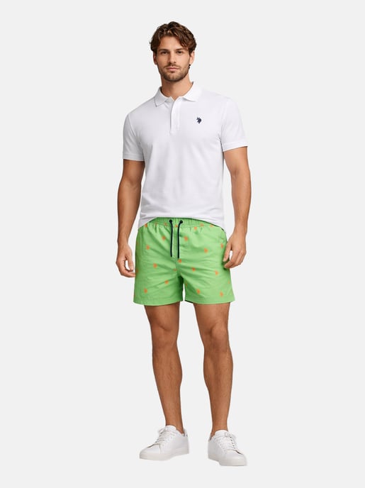 U.S. Polo Assn. Herren Badeshorts mit Allover-Logo-Design - Image 5