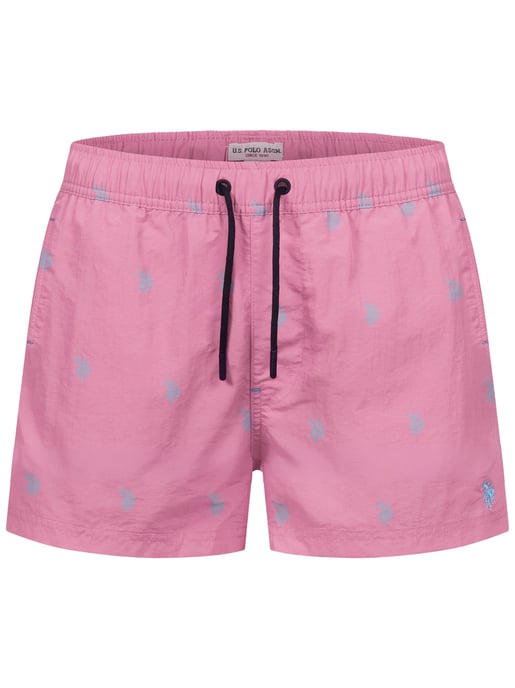U.S. Polo Assn. Herren Badeshorts mit Allover-Logo-Design - Image 1