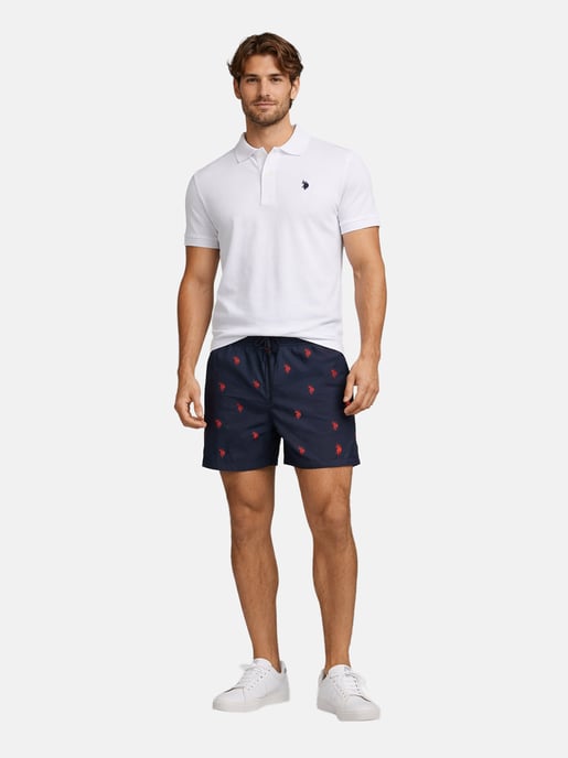 U.S. Polo Assn. Herren Badeshorts mit Allover-Logo-Design - Image 5