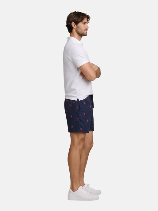 U.S. Polo Assn. Herren Badeshorts mit Allover-Logo-Design - Image 6