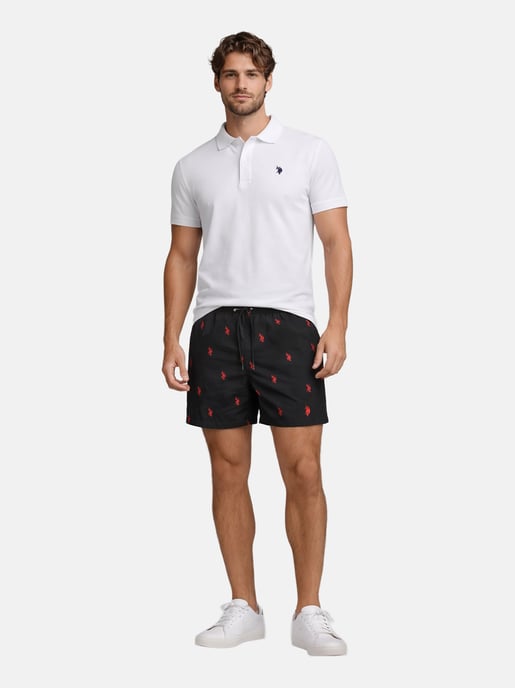 U.S. Polo Assn. Herren Badeshorts mit Allover-Logo-Design - Image 5