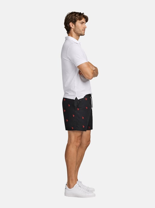 U.S. Polo Assn. Herren Badeshorts mit Allover-Logo-Design - Image 6