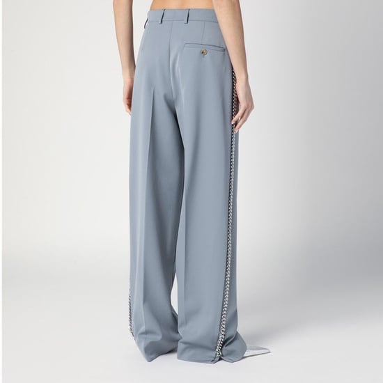 Hellegraue Falabella-Hose mit weitem Bein und Kette - Image 2