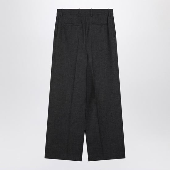 Dunkelgraue Wollweite Hose - Image 1
