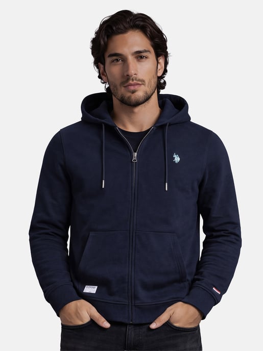 U.S. Polo Assn. Herren Sweatjacke mit Kapuze aus 100 % Baumwolle - Image 5