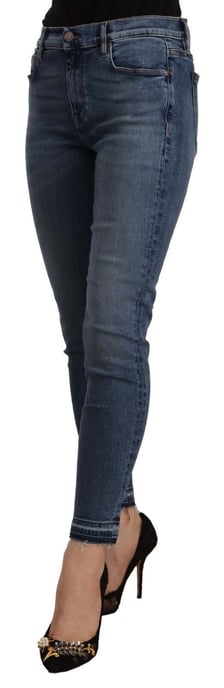 Skinny Jeans mit rohem Saum Knöchellang - Image 2