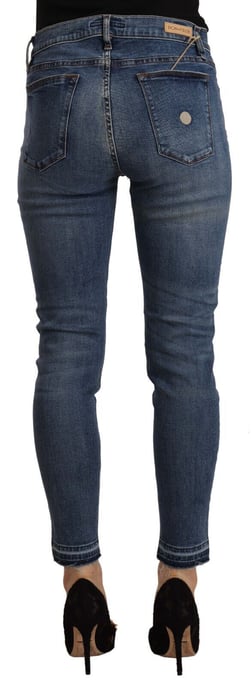 Skinny Jeans mit rohem Saum Knöchellang - Image 3