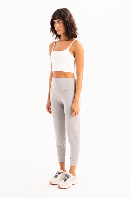 JUSTEVER Sport-BH mit dünnen Trägern, leichter Stützfunktion und herausnehmbaren Polstern, weiß, für Damen - Spica - Image 4