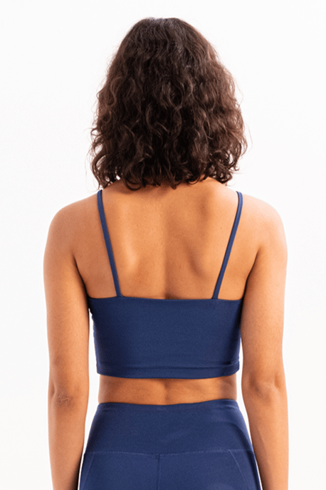 JUSTEVER Sport-BH mit dünnen Trägern, leichter Stützfunktion und herausnehmbaren Cups, Marineblau - Spica - Image 2