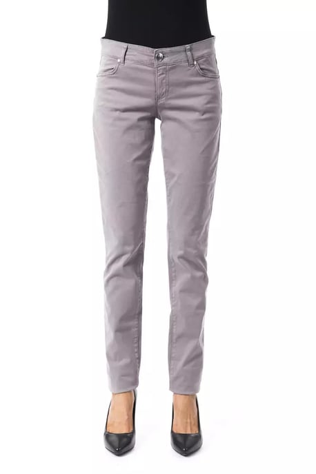 Grau Gerade-geschnittene Hose - Image 1