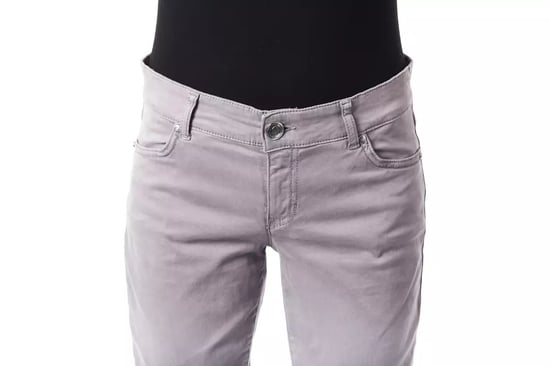 Grau Gerade-geschnittene Hose - Image 4