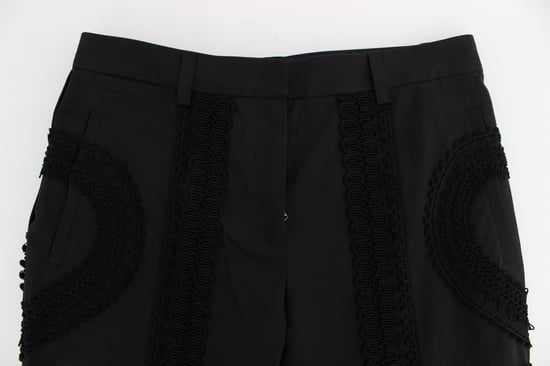 Latzhose mit Spitzendetails, verkürzte Form - Image 5