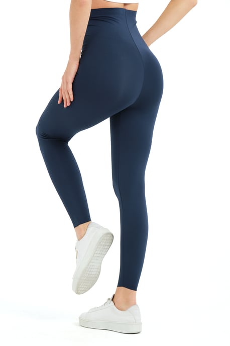 JUSTEVER High Waist Slimming Laser Cut Sports Petrol Damenleggings - Active - Image 5