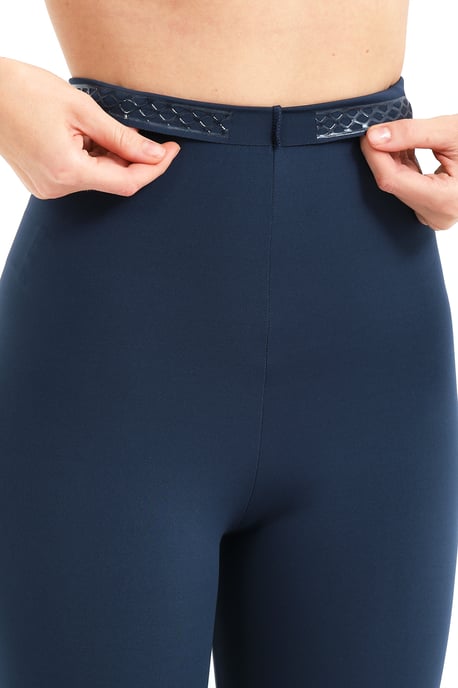 JUSTEVER High Waist Slimming Laser Cut Sports Petrol Damenleggings - Active - Image 6