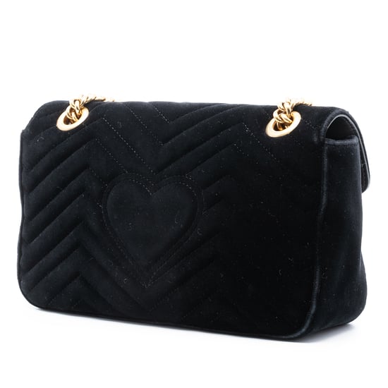 Gebrauchte Mittelgroße Gg Marmont Matelassé Samt Paillettenverzierte Schultertasche - Image 2